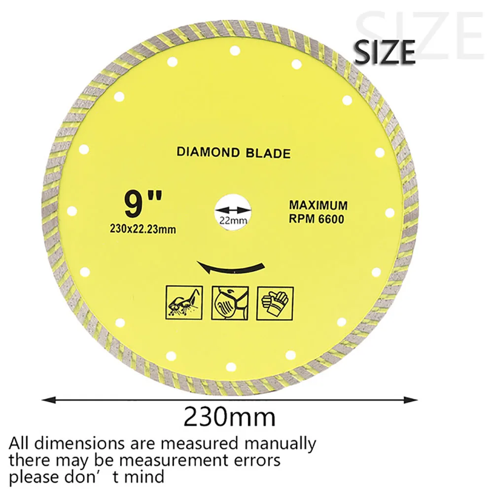 

4" 4.5" 5" 7" 9"105-230mm Diamond Circular Saw Blades Cutting Granite Stone Porcelain Ceramic Tile Saw Disc Thin Saw Blades