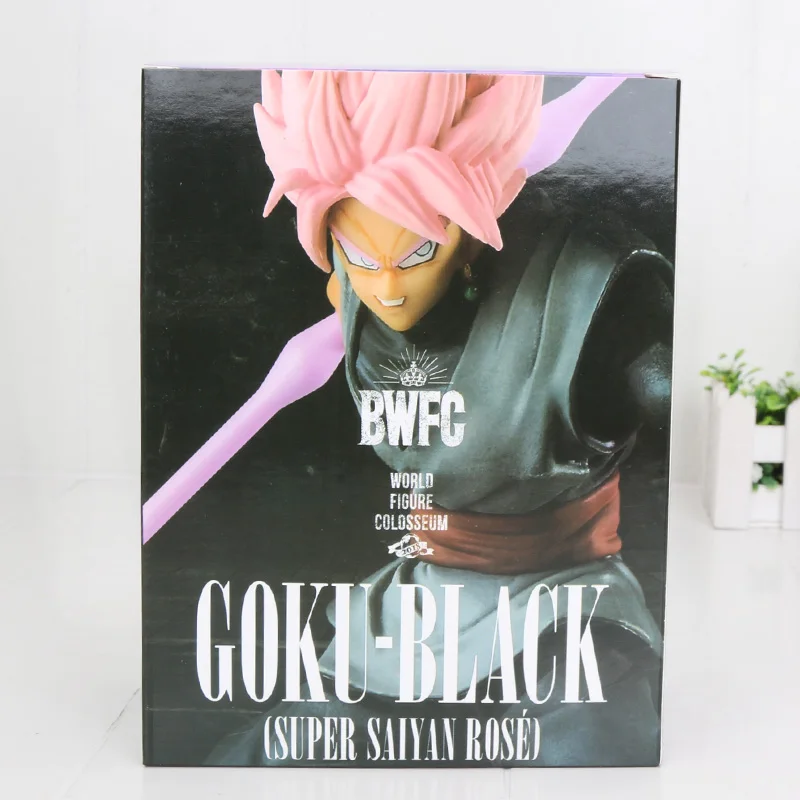 in box 18 см Аниме Драконий жемчуг Супер Саян Гоку черный Zamasu ПВХ Фигурки Dragon Ball Z BWFC Гоку фигурка модель игрушки - Цвет: in box