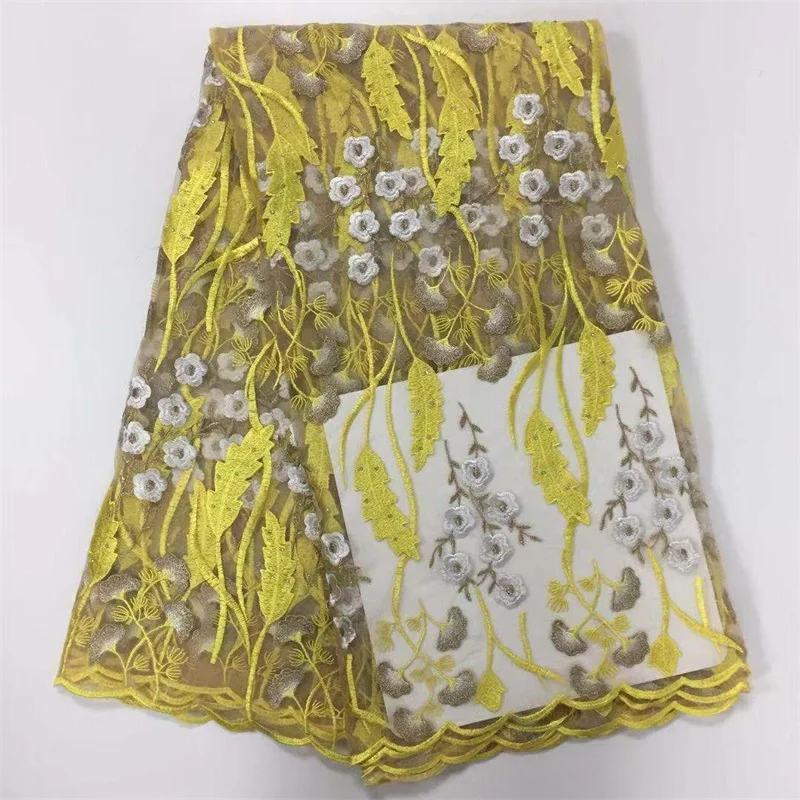 

African Net Lace Fabric 2021 High Quality Elegant Nigerian Wedding Lace Fabrics Stones French Tulle Lace Material For Sewing