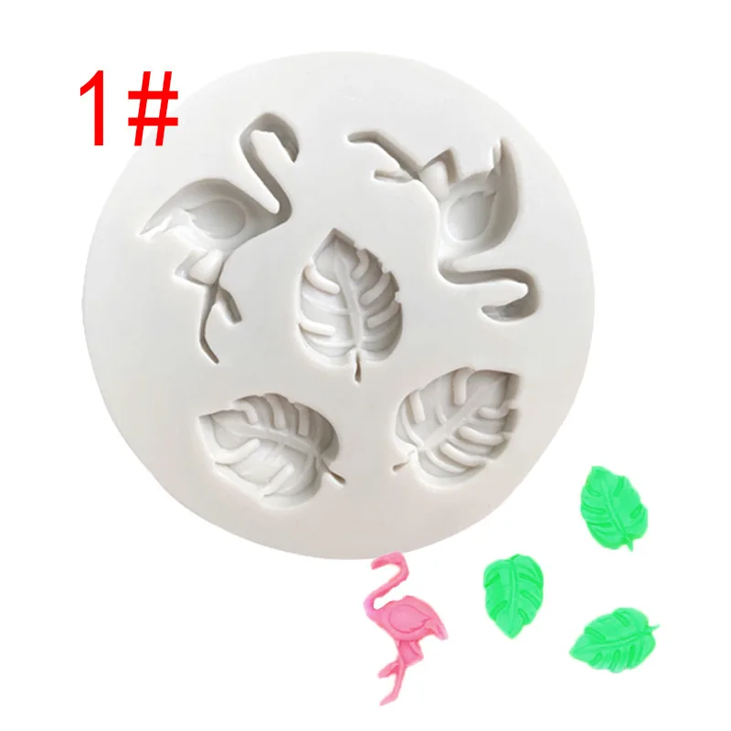 

Monstera Deliciosa Leaves Shape Silicone Baking Mold Flamingo Fondant Cake Decorating Tools