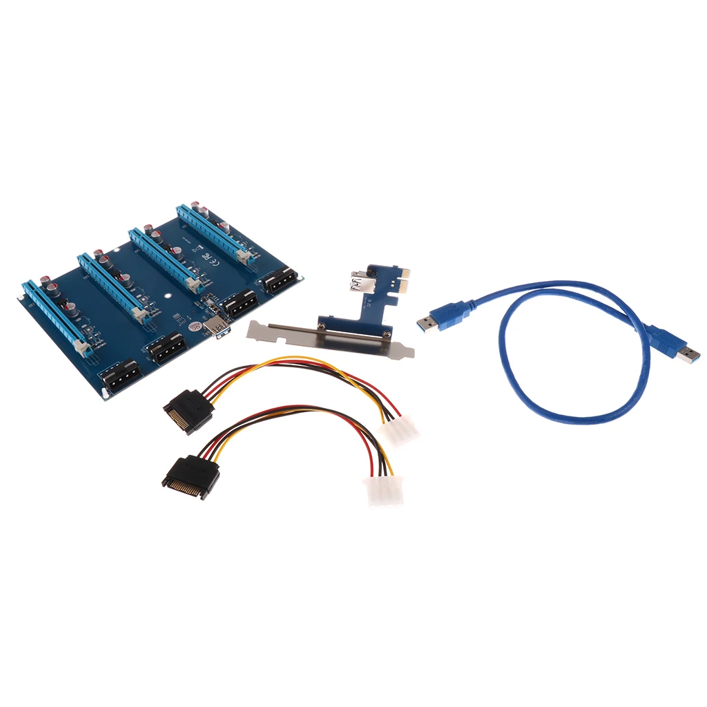 Lovoski 1 комплект PCI E 1X до 4 PCIE 16X слоты для расширения платы адаптеров|Компьютерные