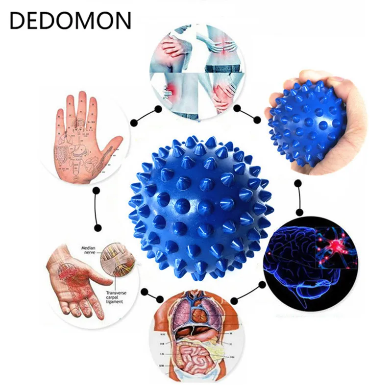 Прочные ПВХ шипованные шарики для массажа рук триггер точка Спорт Фитнес рука