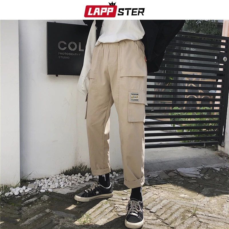 LAPPSTER Мужские Streetwear бегуны Брюки 2019 Mens Hip Hop Black Тренировочные штаны мужчины