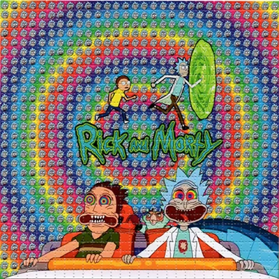 Psychedelic LSD без кислоты Художественная печать Триппи перфорированная бумага