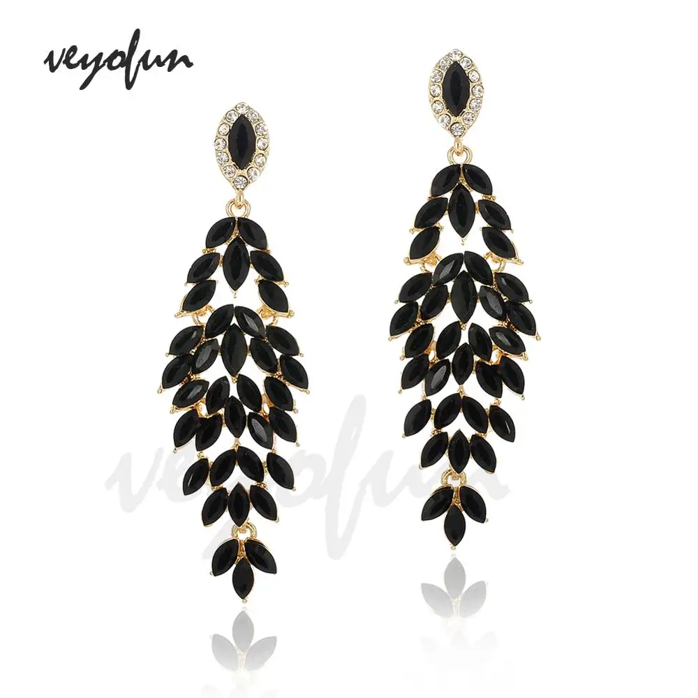 Серьги-подвески Женские винтажные с кристаллами | Украшения и аксессуары