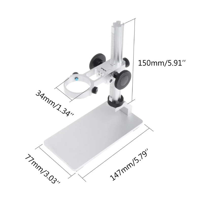 

Microscope Aluminium Alloy Raising Lowering Stage UP Down Support Table Stand