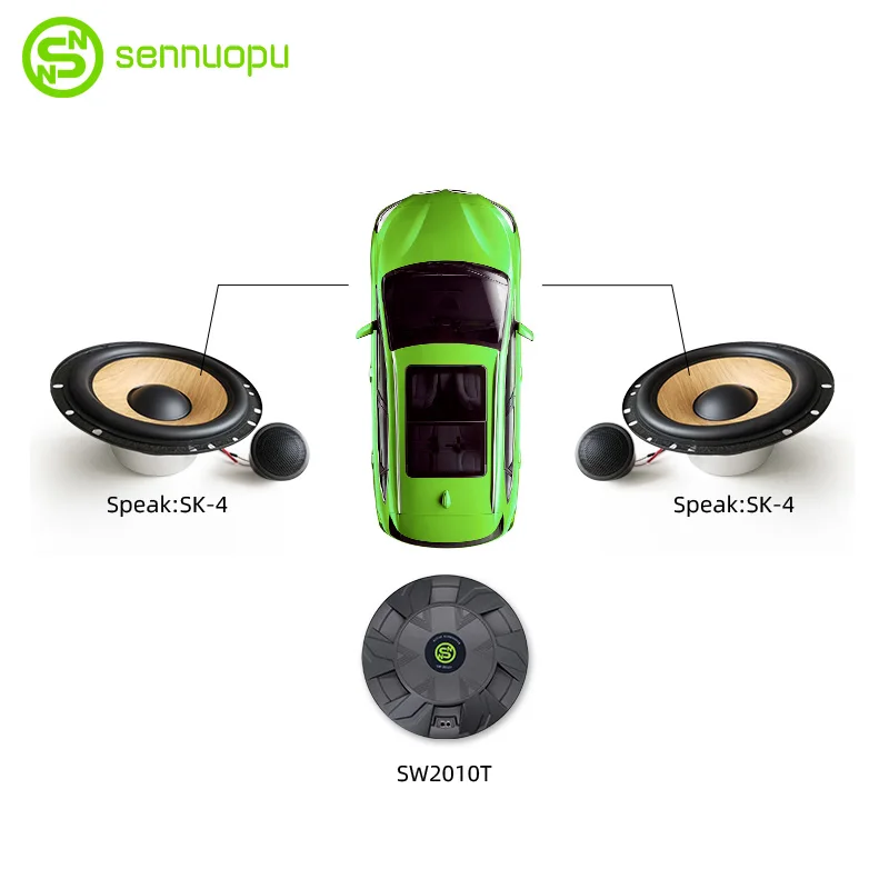 SENNUOPU Супер тонкая Автомобильная запасная шина активный Бас Сабвуфер Высокая