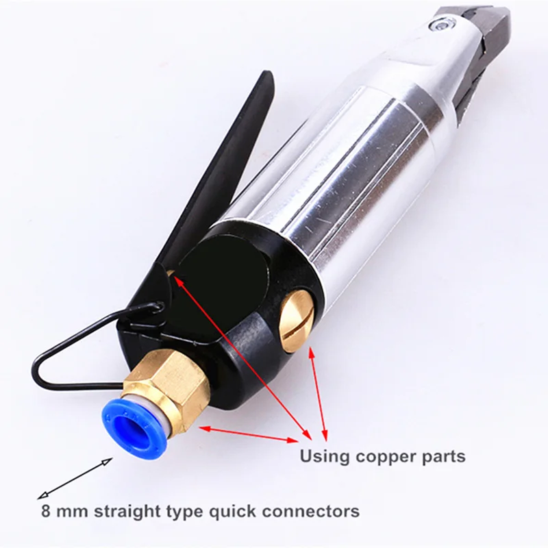 

CN Micro Pneumatic Scissors Air Shear Wind Cutter Plastic Cutting Tool for Electronic Component Pin Metal Wire