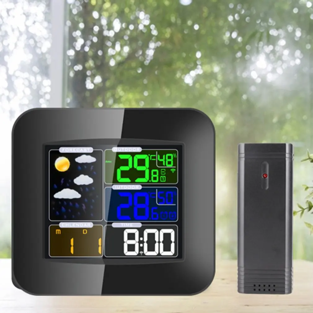 

Многофункциональная цифровая метеостанция с ЖК-дисплеем будильник для дома и улицы прогноз погоды Барометр термометр гигрометр