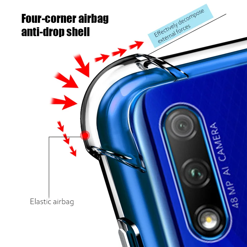 Противоударный чехол-подушка безопасности для Huawei Honor Play 8A 7A Pro 9A 7C 8C 9C 8X 9X Premium Lite