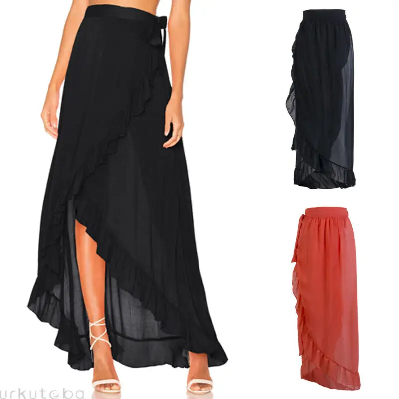 

Sexy party Skirt large sizes womens clothing New Fashion Pleated High Waist Boho Bollywood Hippie Gypsy Long Skirt Clubwear