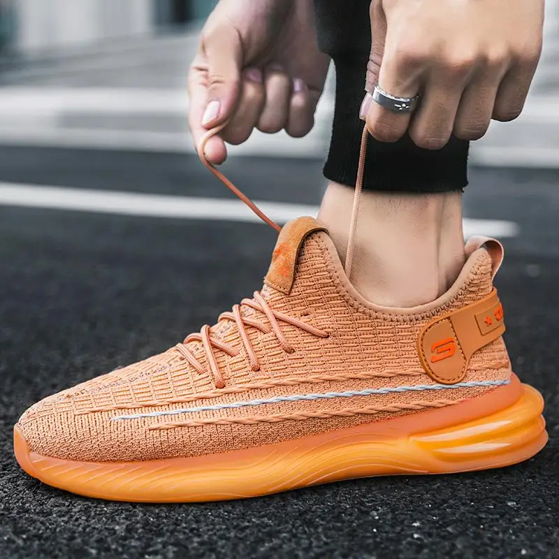 

Fashion Hot Sell Men's Running Shoes Summer New Breathable Sports Wild Casual Comfortable Trend Shoes Cushioning Running Shoes