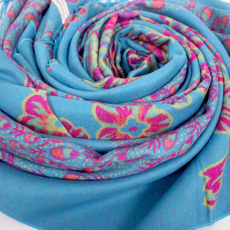 

Ethnic Style Scarf Shawl Dual-Use Tourism Photo Women To Keep Warm Thickened Large Square Scarf Women Knitted Shawl Bufanda