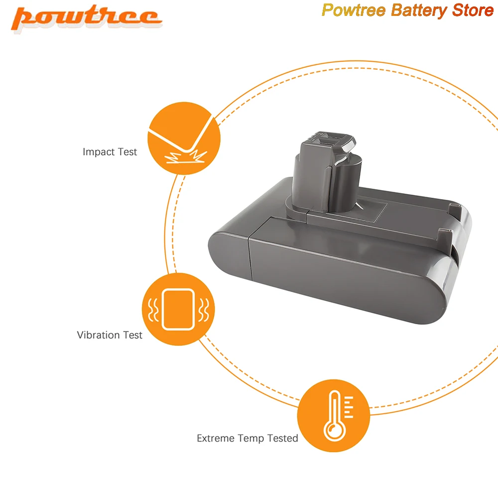 Литий-ионная вакуумная батарея Powtree DC31 (тип A) 22 2 в 4000 мАч для Dyson DC35 DC45 DC34 DC44 Animal