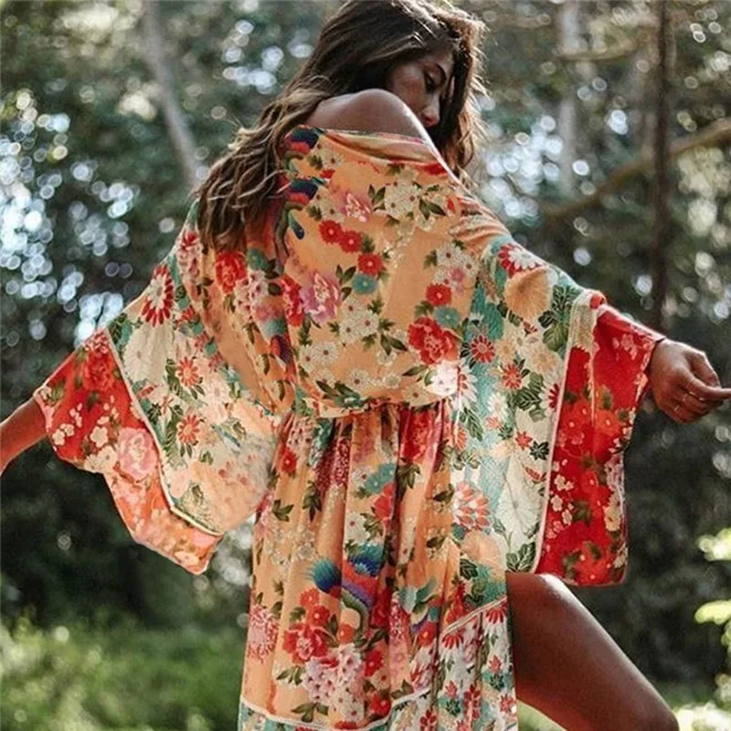 Шифоновая зеленая куртка с бахромой Пляжная Праздничная шифоновая шаль