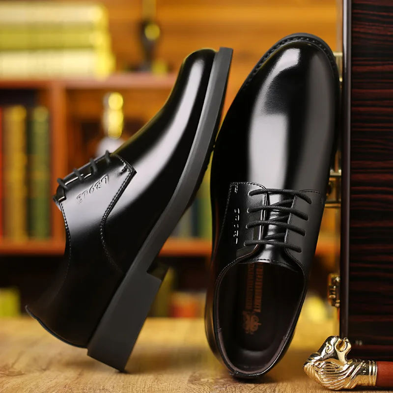 

2021 New Men's Business Leather Shoes Breathable Anti Slip Wear Resistant Soft Top Men's Shoes Soft Sole Leisure Fashion