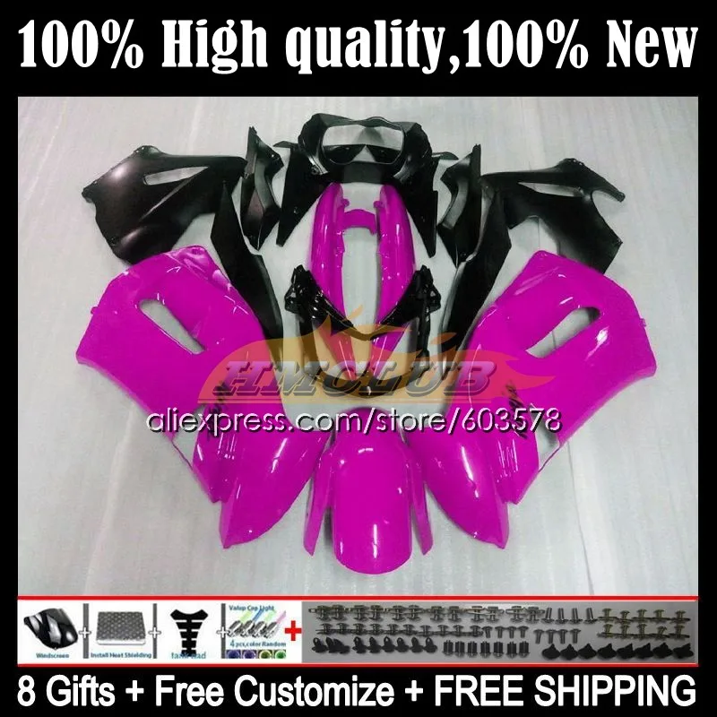 

Body For KAWASAKI NINJA 650R ER6 F 650 R Ninja650R ER-6F 06-08 81CL.10 ER6F 06 07 08 ER 6F 2006 2007 2008 Fairings gloss pink