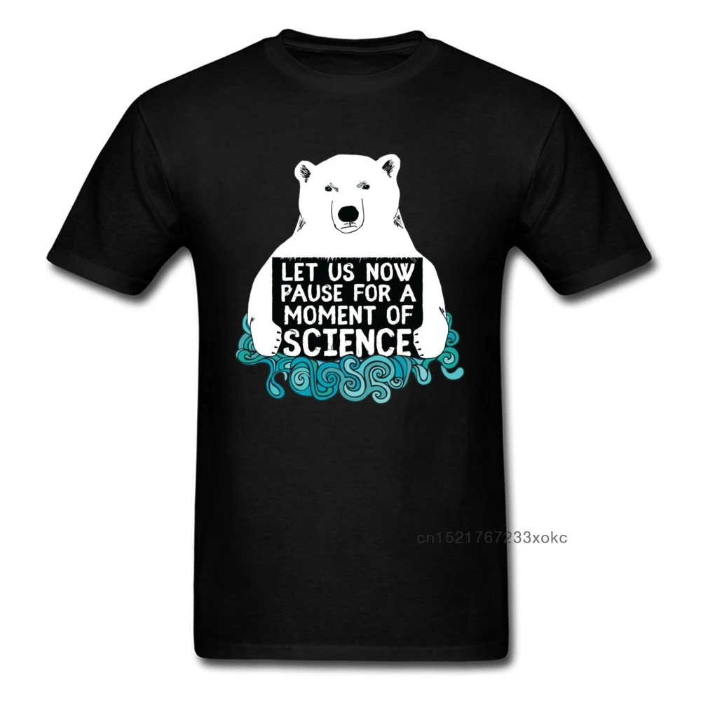 Наука &quotмедведь&quot футболка для мужчин Let's пауза в данный момент Футболка