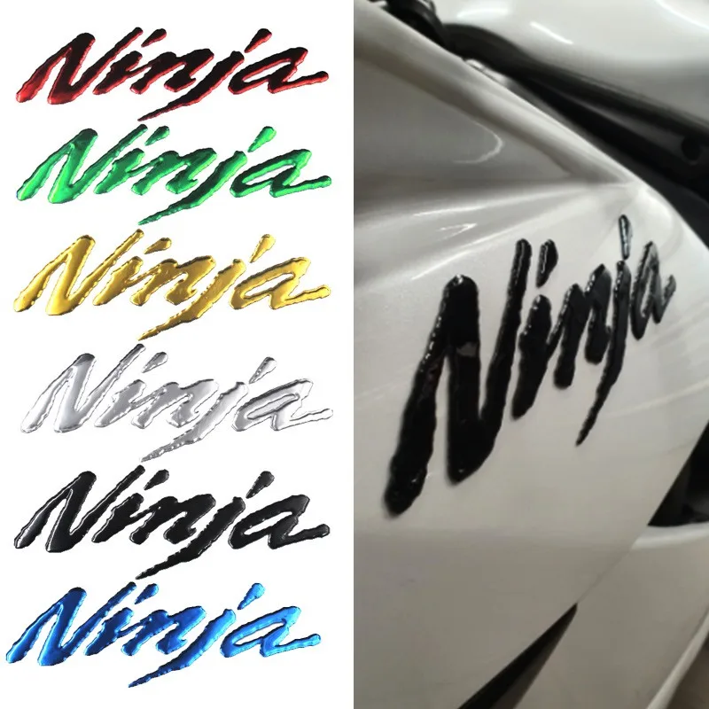 

3D Motorcycle Stickers Soft Glue Tank Side Decals Accessories For Ninja 400 650 Ninja400 Ninja650 2019 2020