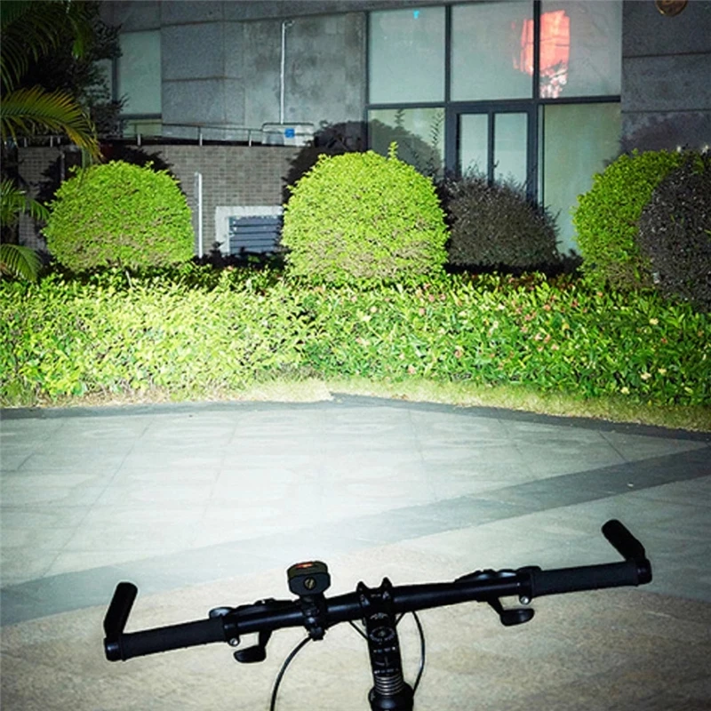 

4400mAh Rainproof Bicycle Front Light USB Rechargeable Lamp LED Aluminum Bike Lights Headlight With Taillight Cycling Flashlight