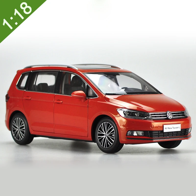 New TOURAN L Orange Оригинальная коробка 1:18 Высокая тщательно VW TOURAN MPV Субару Outback сплавочная модель автомобиля статические металлические модели автомобилей для Коллекционные вещи подарок - Цвет: New TOURAN L Orange