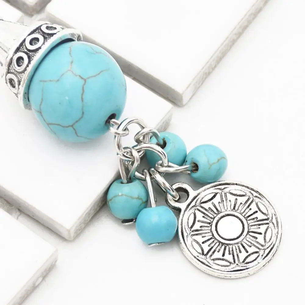 Женское ювелирное изделие непальское индийское-длинные серьги-подвески для