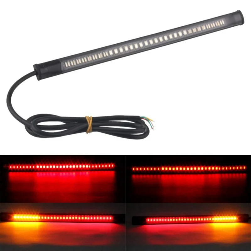 Новый мотоциклетный фонарь полоса задний тормоз стоп сигнал поворота номерной