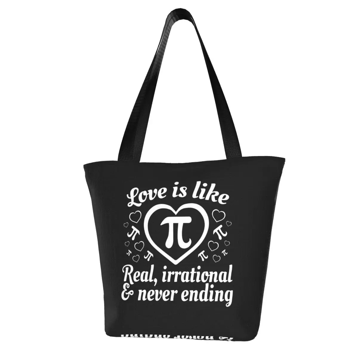 

Math Shopping Bag Business Female Handbag Fashion Vintage Polyester Bags