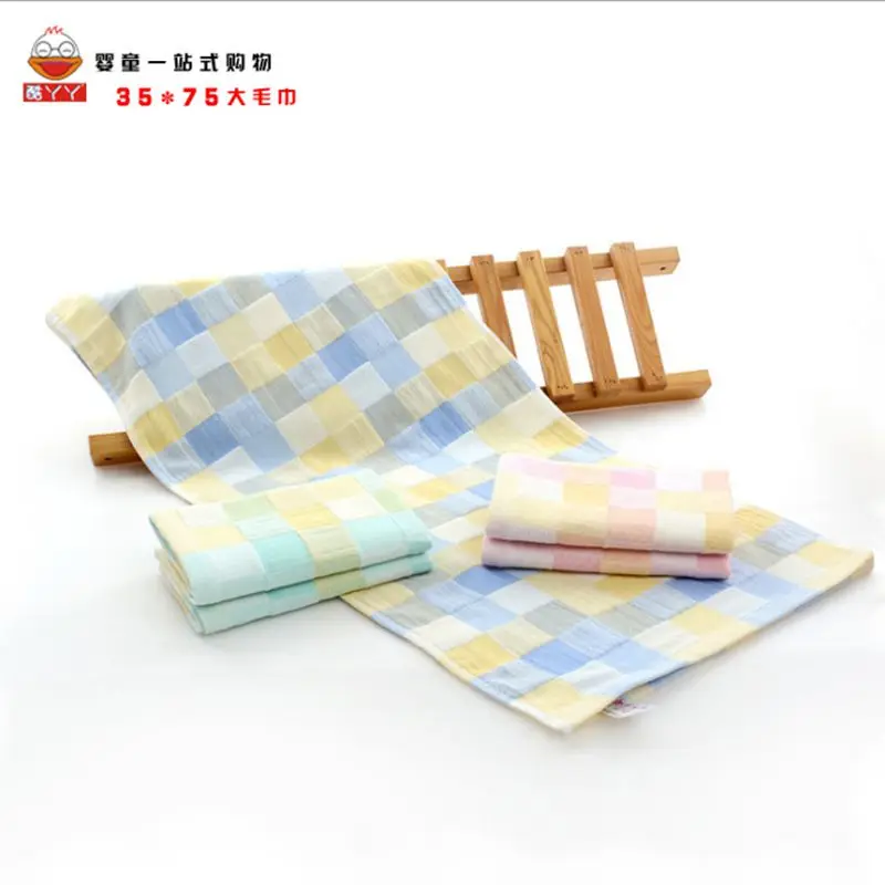 Детские быстросохнущие мягкие абсорбирующие полотенца из марли и хлопка 35x75