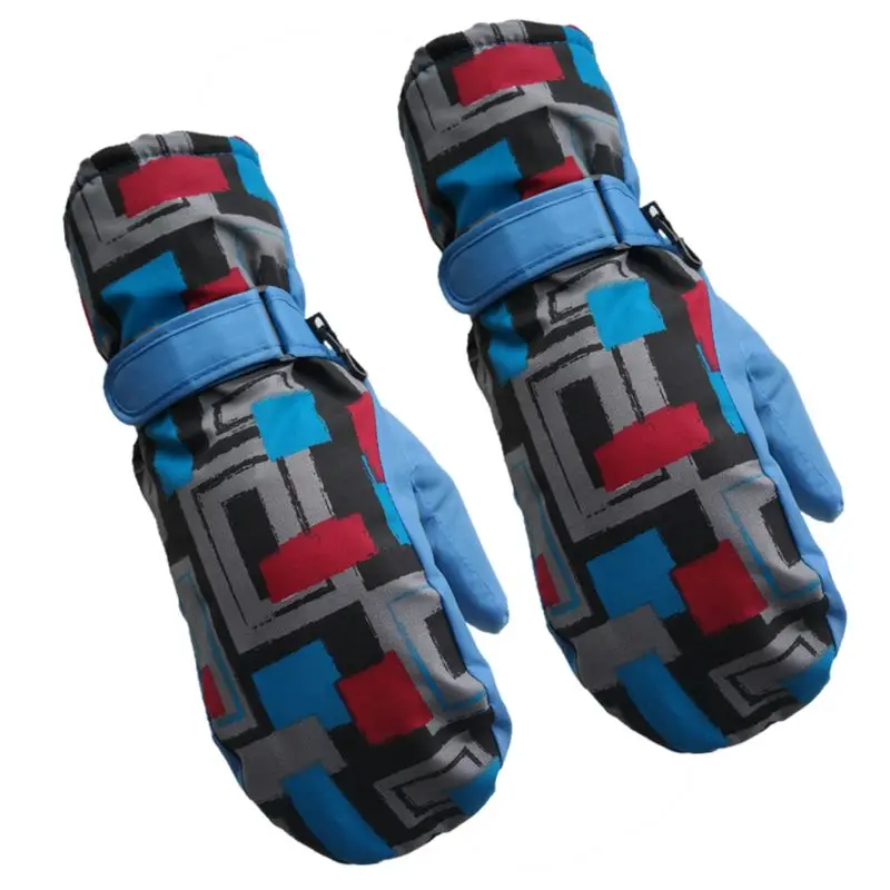 RB2 Зимние лыжные перчатки для девочек и мальчиков, водонепроницаемые теплые перчатки для взрослых зимние детские ветрозащитные перчатки для катания на лыжах, сноуборда - Цвет: RB2