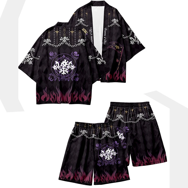 

Японское кимоно FGO из аниме, Fate Grand Order, унисекс, юката, для мужчин и женщин, юката, кардиган, пальто