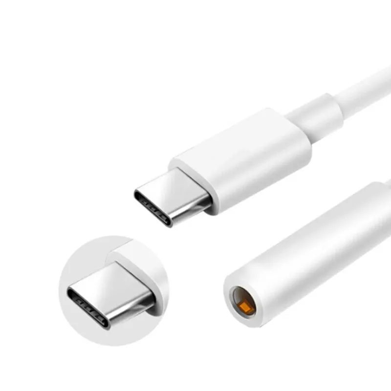 Кабель для наушников с разъемом USB Type-C на 3 5 мм аудиоадаптер huawei p30 p20 mate 30 pro Nova honor 20