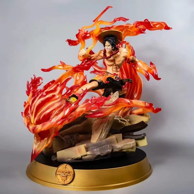 Новинка, Лидер продаж, аниме статуя ONE PIECE Portgas D Ace с костюме Fire Fist в боевом костюме. GK ПВХ фигурка Луффи Зоро Коллекционная модель игрушки
