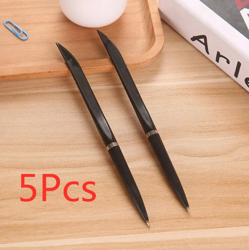 5pcs black 5 шт./компл. Красивая шариковая ручка креативная забавная дизайн шариковая ручка распаковки Ножи Для детей Подарочные канцелярские товары для дома и школы канцелярские принадлежности - Цвет: 5pcs black