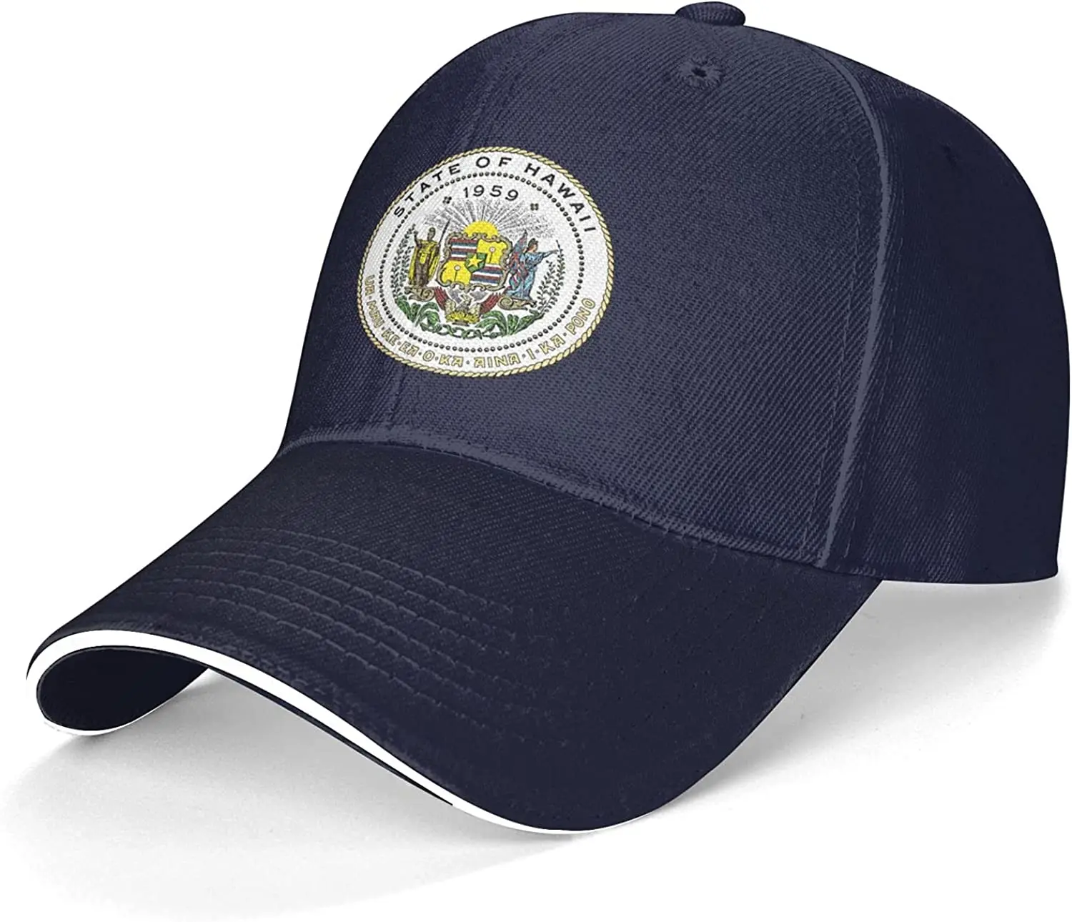 

National Emblem of Hawaii Cotton Unisex Dad Hat Trucker Hats Baseball Hats Driver Adjustable Sun Cap