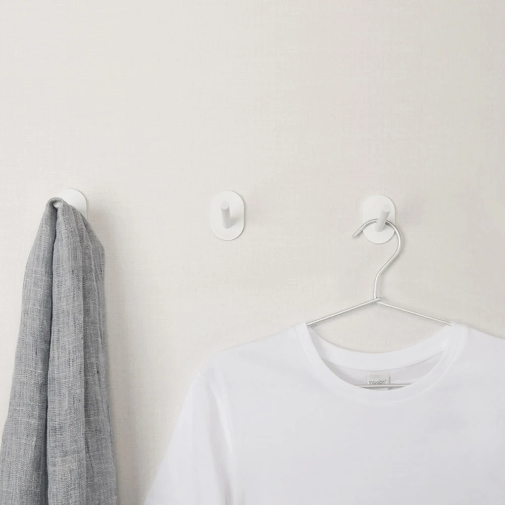 

Little Adhesive Multi-function Hook Wall Mop Hook Strong Bathroom Bedroom Kitchen Wall Hooks 3kg max load
