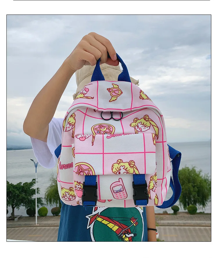 Аниме Сейлор Мун школьная сумка на плечо Косплей рюкзак Мультфильм Повседневный