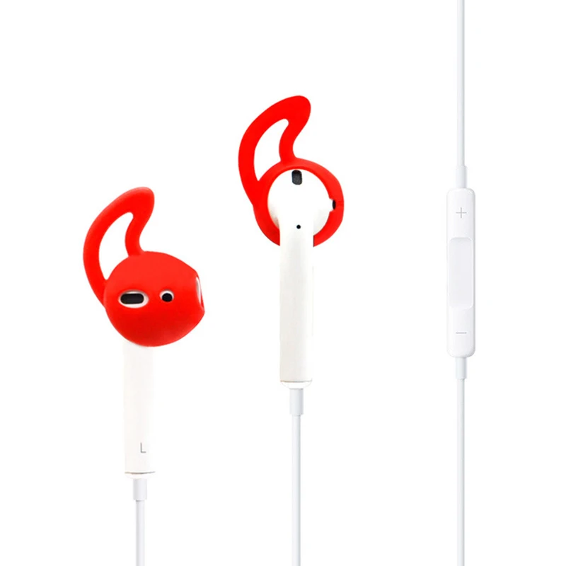 Многоцветный для Airpods 2 Bluetooth беспроводная гарнитура Ушная крышка Нескользящие силиконовые наушники-вкладыши анти-потеря силиконовые наушники/один