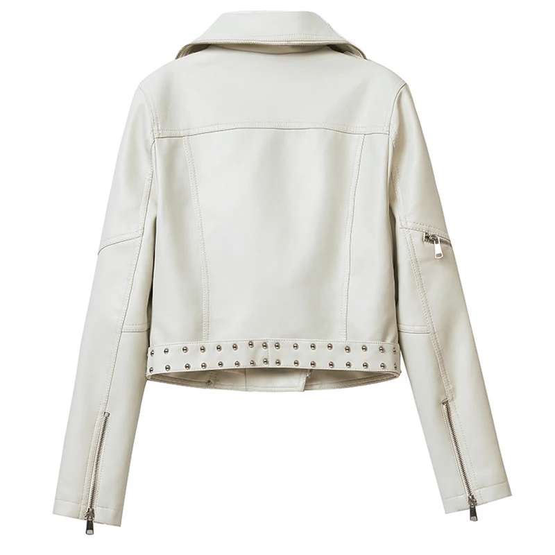 Куртка женская из искусственной кожи Осень-зима | Женская одежда