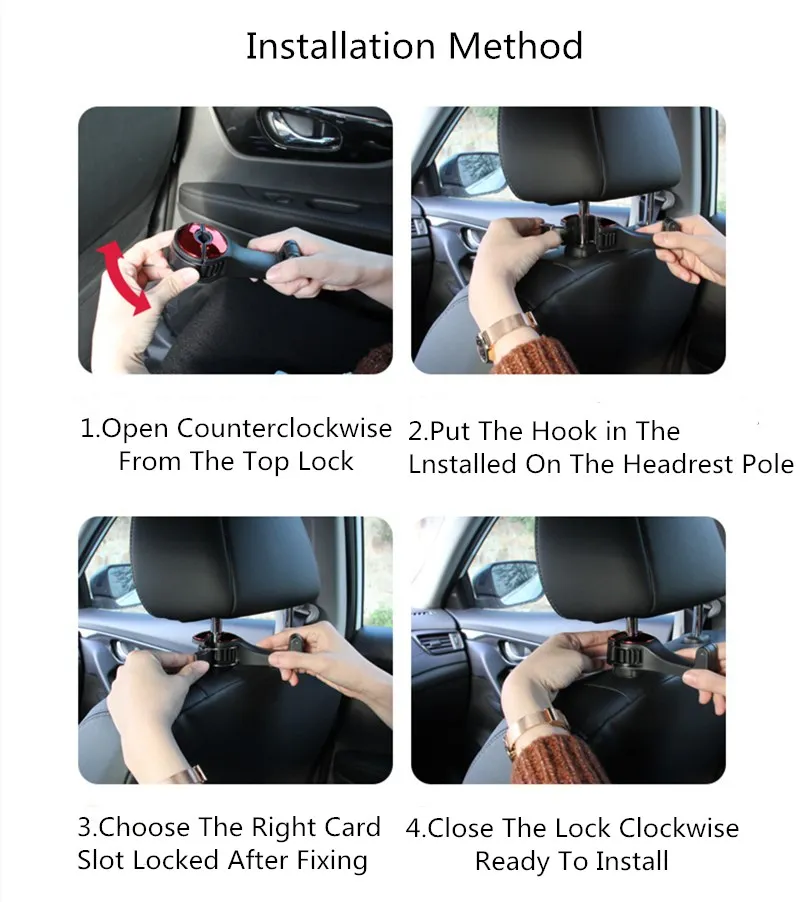 Multi-function Auto Car Headrest Hooks Mobile Stand & Magnetic Phone Holder Fastener Seat Back Hanger Clips For Bag Handbag | Мобильные