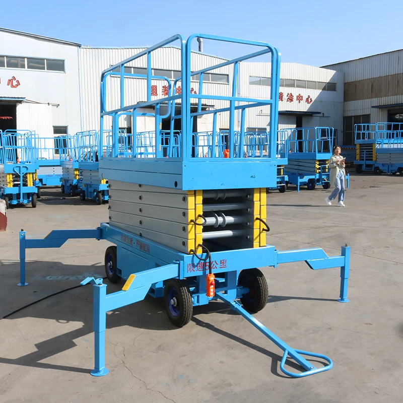 Scissor Lift 6m Hydraulic Electric Platform Aerial Work |