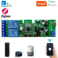 google home compatible zigbee wifi 2 channel relay smart automation module 7v 32v motor switch tuya smartewelink