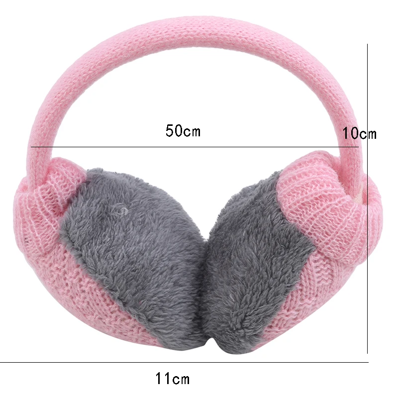 

Top Sell Winter Ear Cover Women Warm Knitted Earmuffs Ear Warmers Women Girls Plush Ear Muffs Earlap Warmer Headband