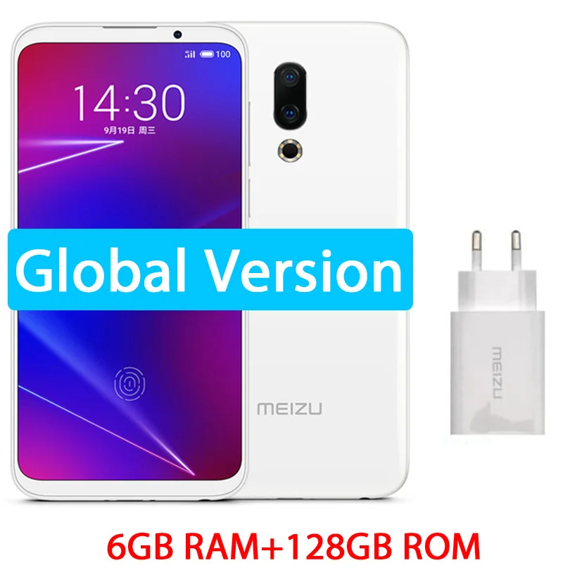6G 128GB White Meizu 16, 4G, LTE, 6G, 64G, глобальная версия, мобильный телефон Snapdragon 710, четыре ядра, 6,0 дюймов, 2160x1080 P, полный экран, двойная камера заднего вида - Цвет: 6G 128GB White