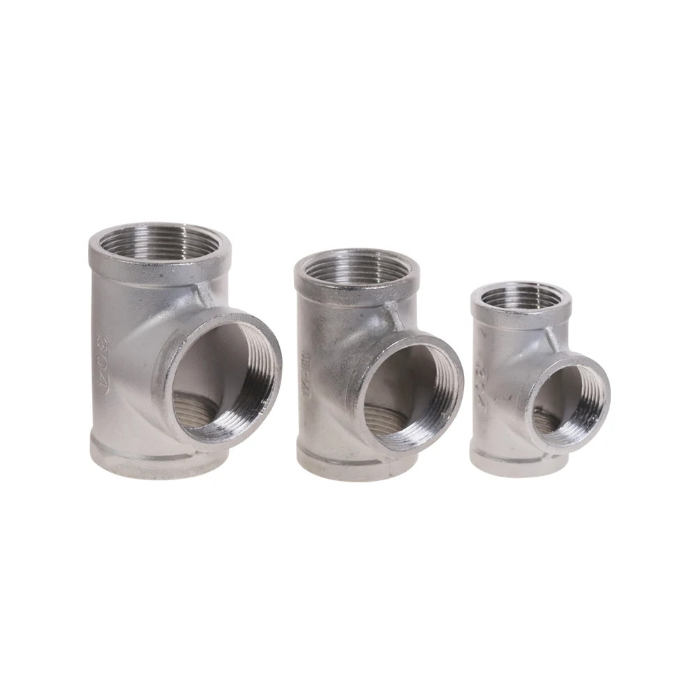 

1Pcs 304 Stainless Steel Pipe Elbow Type 3 Way Female Thread Fitting 1/8" 1/4" 3/8" 1/2" 3/4" 1" 1-1/4" 1-1/2" 2" BSP Threaded