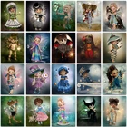 Набор для алмазной живописи с мотивом мультфильма, живопись животных, живопись животных, живопись, картина с мотивом Джокера, девочки, мальчика, малыша, призрака, полноразмерная круглая вышивка, вышивка крестиком, домашнее украшение