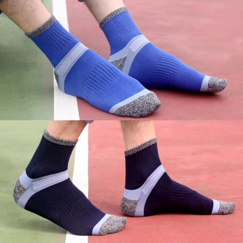 

Mens Professional Outdoor Running Fitness Non-slip Socks Male Thick Towel Cotton Comfortable Breathable Absorb Sweat Socks