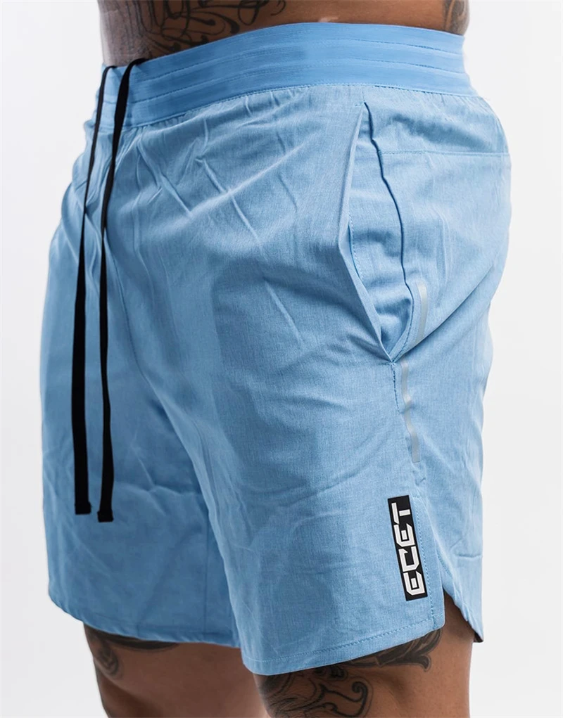 Карман на молнии Новые шорты для спортивного зала Для мужчин Светоотражающая