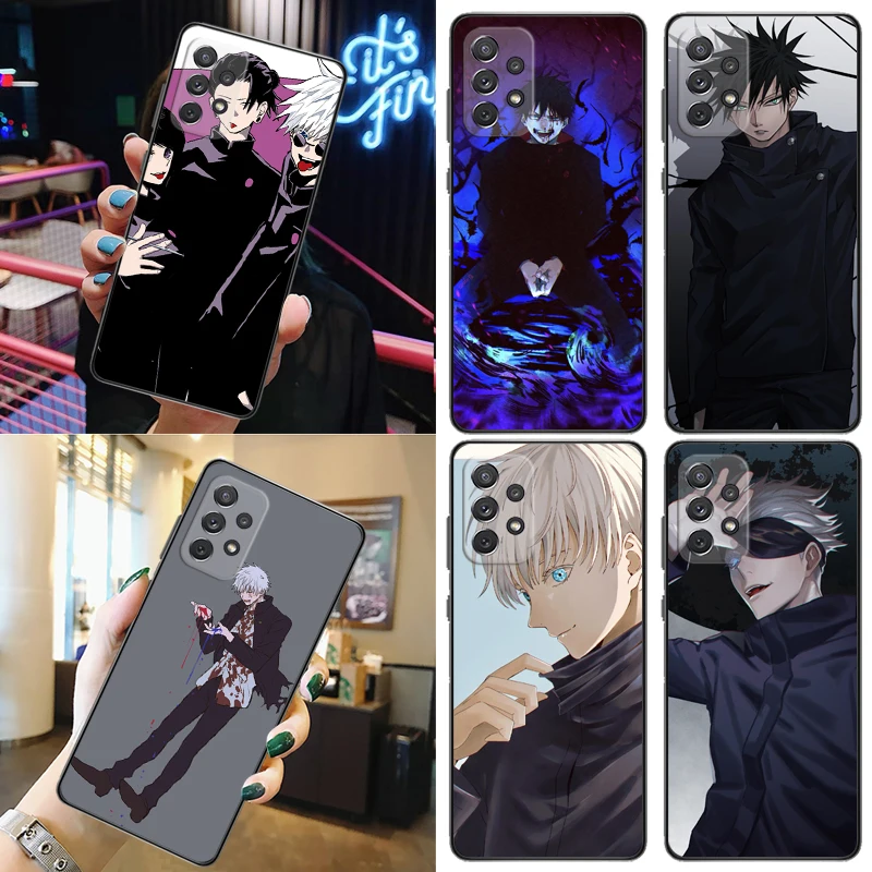 

Jujutsu Kaisen Fushiguro Megumi Sukuna Satoru Gojo Yuji Itadori Phone Case For Samsung Galaxy A52 A72 5G 4G Cases Carcasa Funda