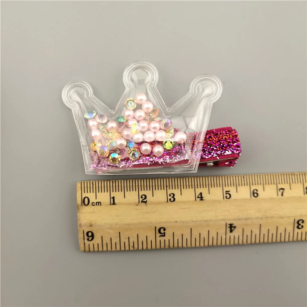 Блестящая Корона со звездами заколки для волос девочек аксессуары мерцающие с